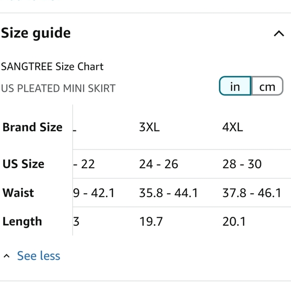 SANGTREE PLUS SIZE Women's Pleated Elastic Waist Skirt with Pockets - Picture 4 of 6